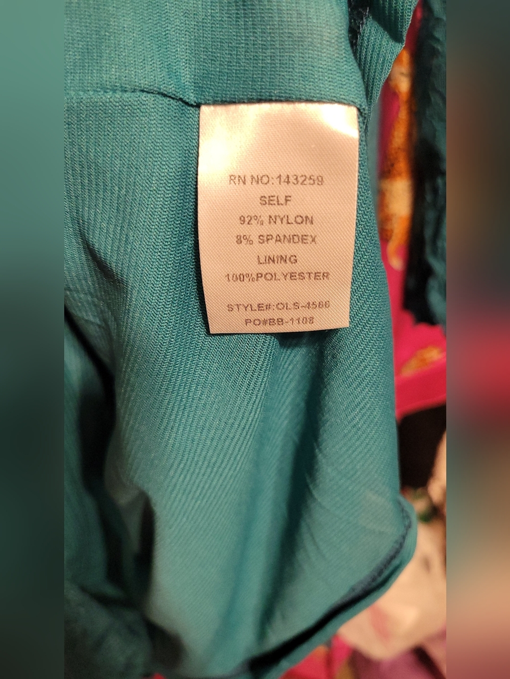 NIP Origami Hi-Lo Teal Lace Tunic - Picture 4 of 5